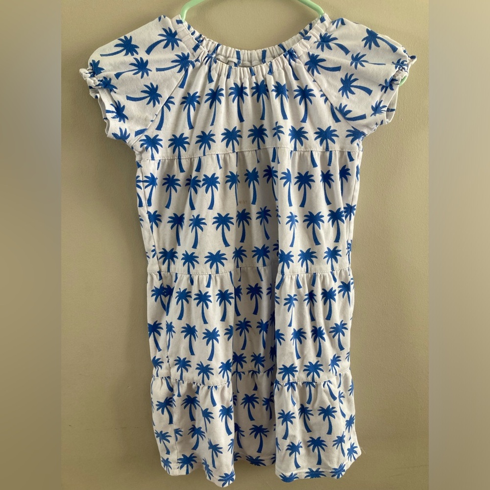 Girls Garnet Hill tiered dress size 8 play condition